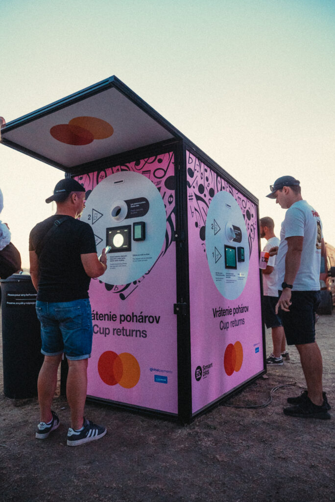 Smart DRS reusable cup return stations deployed at LOVESTREAM Festival 2026 in Bratislava