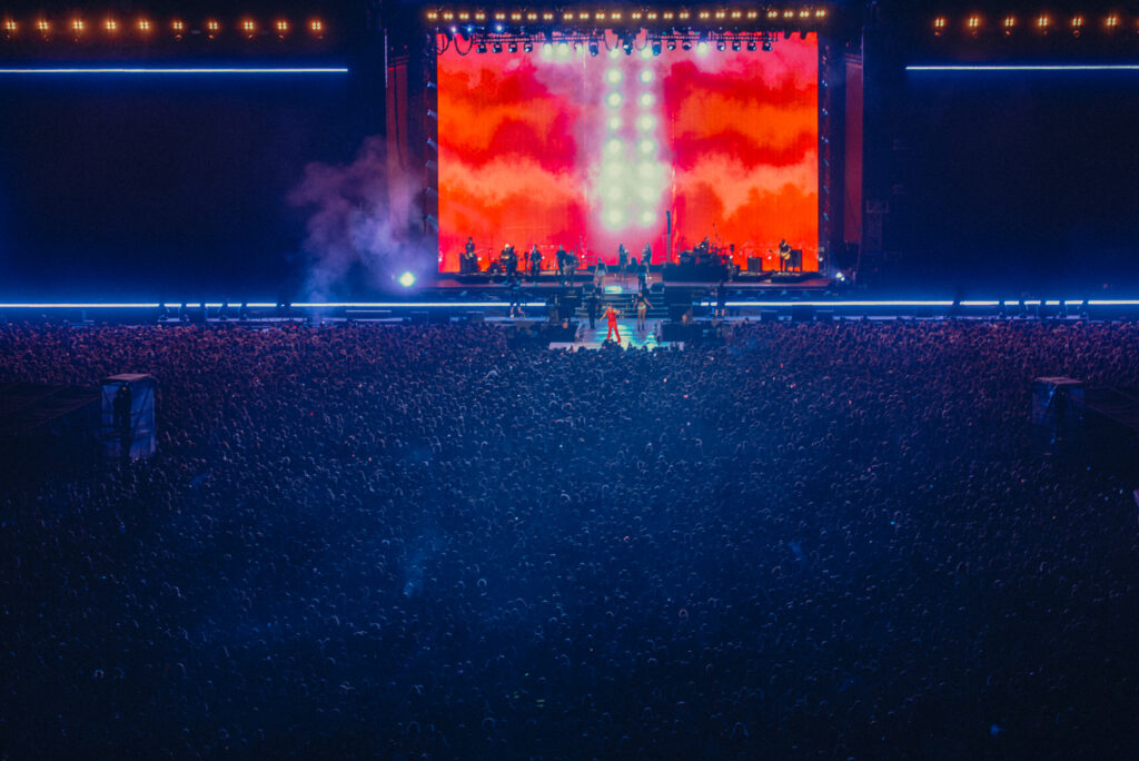 Large crowd in front of the main stage at LOVESTREAM Festival 2026 in Bratislava.